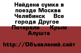 Найдена сумка в поезде Москва -Челябинск. - Все города Другое » Потеряли   . Крым,Алушта